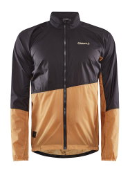 Craft ADV Offroad Wind Jacket – Geacă de vânt de ciclism cu glugă - Gri închis cu portocaliu