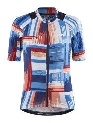 Craft ADV Endur Graphic Jersey W – Tricou de ciclism cu imprimeu - Albastru închis cu model