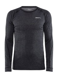Craft Core Wool Merino LS Tee – Bluză strat de bază cu lână merinos - Negru