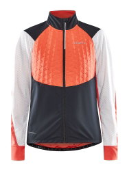 Craft ADV Bike Subz Lumen Jacket W – Geacă de ciclism izolată reflectorizantă - Portocaliu cu alb