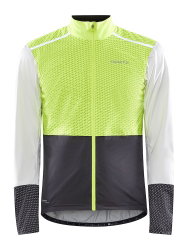 Craft ADV Bike Hydro Lumen Jacket – Geacă de ploaie de ciclism reflectorizantă - Galben