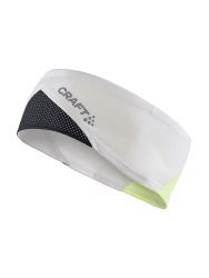Craft ADV Lumen Fleece Headband – Bentiță de antrenament reflectorizantă - Alb
