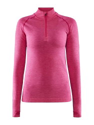 Craft Core Dry Active Comfort HZ W – Bluză strat de bază cu fermoar scurt - Roz