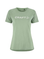 Craft Core Unify Logo Tee W – Tricou de antrenament cu logo - Verde (6300)