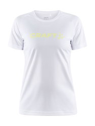 Craft Core Unify Logo Tee W – Tricou de antrenament cu logo - Alb