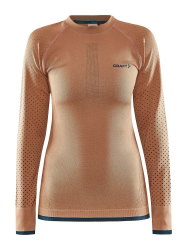 Craft ADV Warm Intensity LS W – Bluză strat de bază caldă - Portocaliu