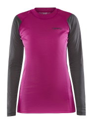 Craft Core Warm Baselayer LS Tee W – Bluză strat de bază caldă - Roz