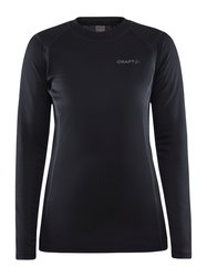 Craft Core Warm Baselayer LS Tee W – Bluză strat de bază caldă - Negru