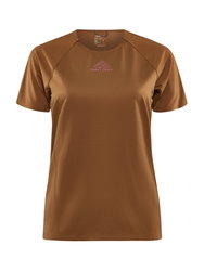 Craft PRO Trail SS Tee W – Tricou de alergare trail ușor - Maro