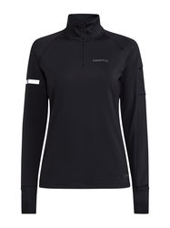 Craft ADV Subz LS 2 W – Bluză de alergare cu guler și fermoar - Negru