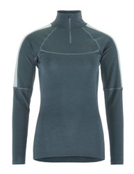 Craft ADV Wool Merino HZ W – Bluză strat de bază cu merinos și fermoar scurt - Albastru