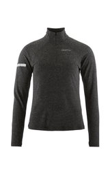 Craft ADV Subz Wool LS Tee 3 W – Bluză de alergare cu merinos și fermoar scurt - Negru