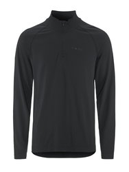Craft Active Comfort LS HZ 2 – Bluză strat de bază cu fermoar scurt - Negru