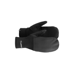 Craft Lumen Fleece Hybrid Glove 2 – Mănuși de alergare hibride reflectorizante - Negru