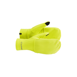 Craft Lumen Fleece Hybrid Glove 2 – Mănuși de alergare hibride reflectorizante - Galben