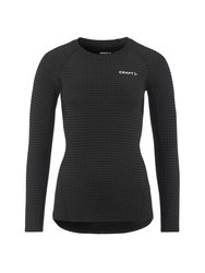 Craft Wool Extreme X LS 2 W – Bluză strat de bază cu lână merinos - Negru