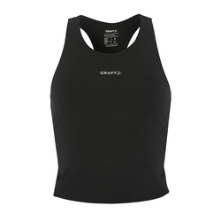 Craft Hypervent Cropped Pocket Singlet W – Top scurt de alergare cu buzunare - Negru