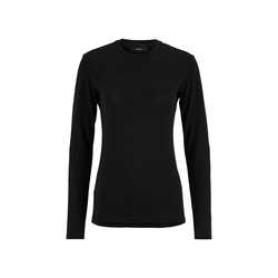 Craft Wool 95 LS CN W – Bluză strat de bază din lână merinos 95% - Negru