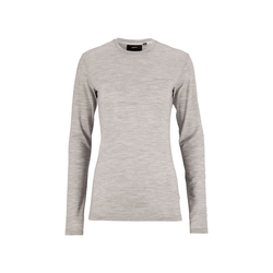 Craft Wool 95 LS CN W – Bluză strat de bază din lână merinos 95% - Gri
