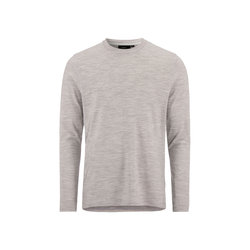 Craft Wool 95 LS CN – Bluză strat de bază din lână merinos 95% - Gri