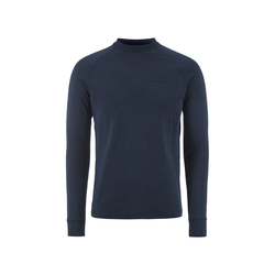 Craft Wool Comfort Rn LS – Bluză strat de bază cu lână, dublu strat - Albastru