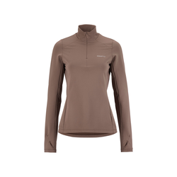 Craft Gain Thermal Midlayer 2 W – Bluză termică cu fermoar scurt - Maro