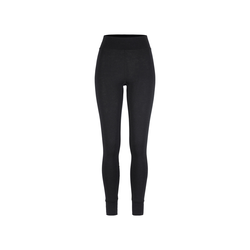 Craft Wool Comfort Pant W – Pantaloni strat de bază cu lână, dublu strat - Negru