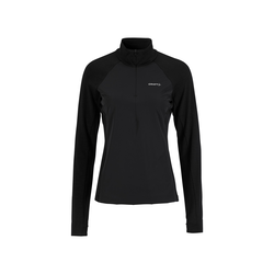 Craft Wool Wind HZ LS W – Bluză de alergare din lână anti-vânt - Negru