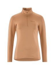 Craft Core Gain Midlayer W – Bluză strat intermediar cu fermoar scurt - Bej