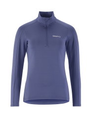 Craft Core Gain Midlayer W – Bluză strat intermediar cu fermoar scurt - Albastru (388000)