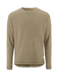 Craft Layers Wool Waffle Rn – Bluză din lână cu textură waffle - Bej
