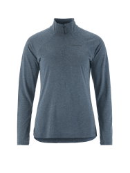 Craft ADV Subz Wool LS Tee 3 W – Bluză de alergare cu merinos și fermoar scurt - Albastru
