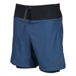 INOV8 TrailFly Ultra 7" 2in1 Short – Pantaloni scurți de alergare trail 2 în 1, 7" - Albastru închis
