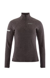Craft ADV Subz Wool LS Tee 3 W – Bluză de alergare cu merinos și fermoar scurt - Mov (499200)