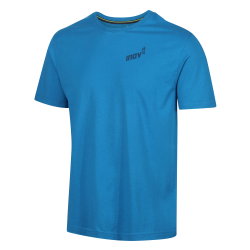 INOV8 Graphic Tee SS Footprints – Tricou din bumbac organic cu imprimeu - Albastru