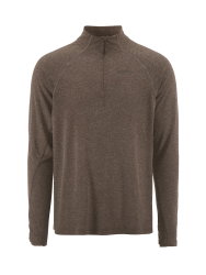 Craft ADV Subz Wool LS Tee 3 – Bluză de alergare cu merinos și fermoar scurt - Maro