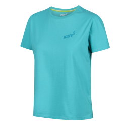 INOV8 Graphic Tee SS Footprints W – Tricou din bumbac organic cu imprimeu - Verde