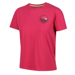 INOV8 Graphic Tee SS 2003 W – Tricou din bumbac organic cu imprimeu - Roz