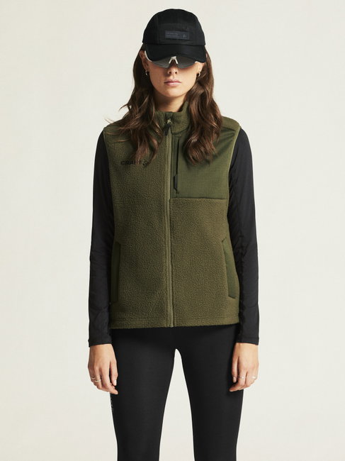 Craft ADV Explore Pile Fleece Vest W – Vestă fleece pufos - Verde
