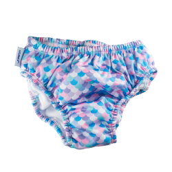 Finis - scutec inot reutilizabil - Swim Diaper Print - cu imprimeu - Solzi lavandă