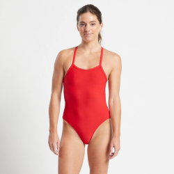 Finis - costum inot intreg dama - Openback Solid - antrenament - Roșu