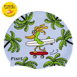 Finis - casca inot - Silicone Cap Print - cu imprimeu - Pasăre pe skate