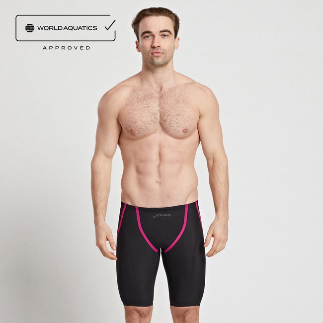 Finis - costum concurs inot barbati - R3 Ascent Jammer - Negru / roz
