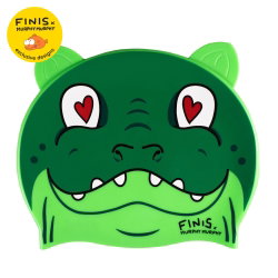 Finis - casca inot copii 3+ ani - Animal Heads - cu urechi si aripioare - Crocodil