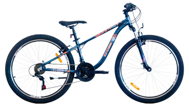 Bicicleta copii mtb CROSS Boxer 24 - Blue | 8-11 ani