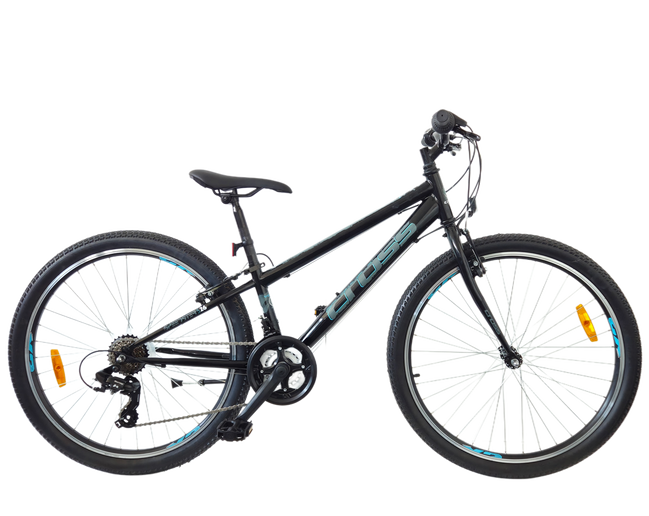 Bicicleta copii mtb CROSS Speedster 26 Steel - Black | 10-13 ani