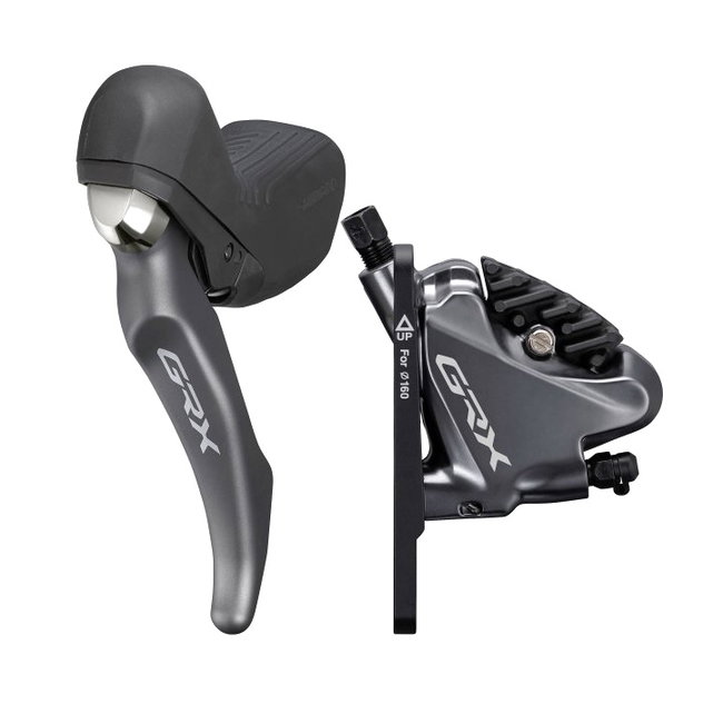 Frana Disc Hidraulica SHIMANO GRX BL-RX810 (L) + BR-RX810 (F) | Placute Resin w/Fin
