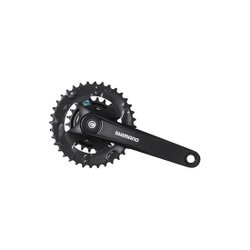 Placa pedalier Shimano FC-M315-2, 7/8v, 175mm, 36-22T, fara protectie lant, negru (AFCM3152E62XL)