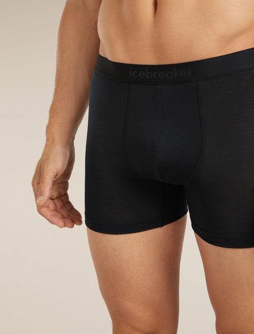 Boxeri Merino Icebreaker 125 Anatomica Cool-Lite - negru Black