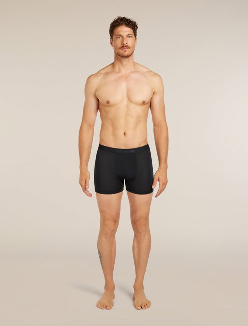 Boxeri Merino Icebreaker 125 Anatomica Cool-Lite - negru Black